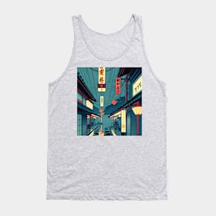 Blue Memory II Tank Top